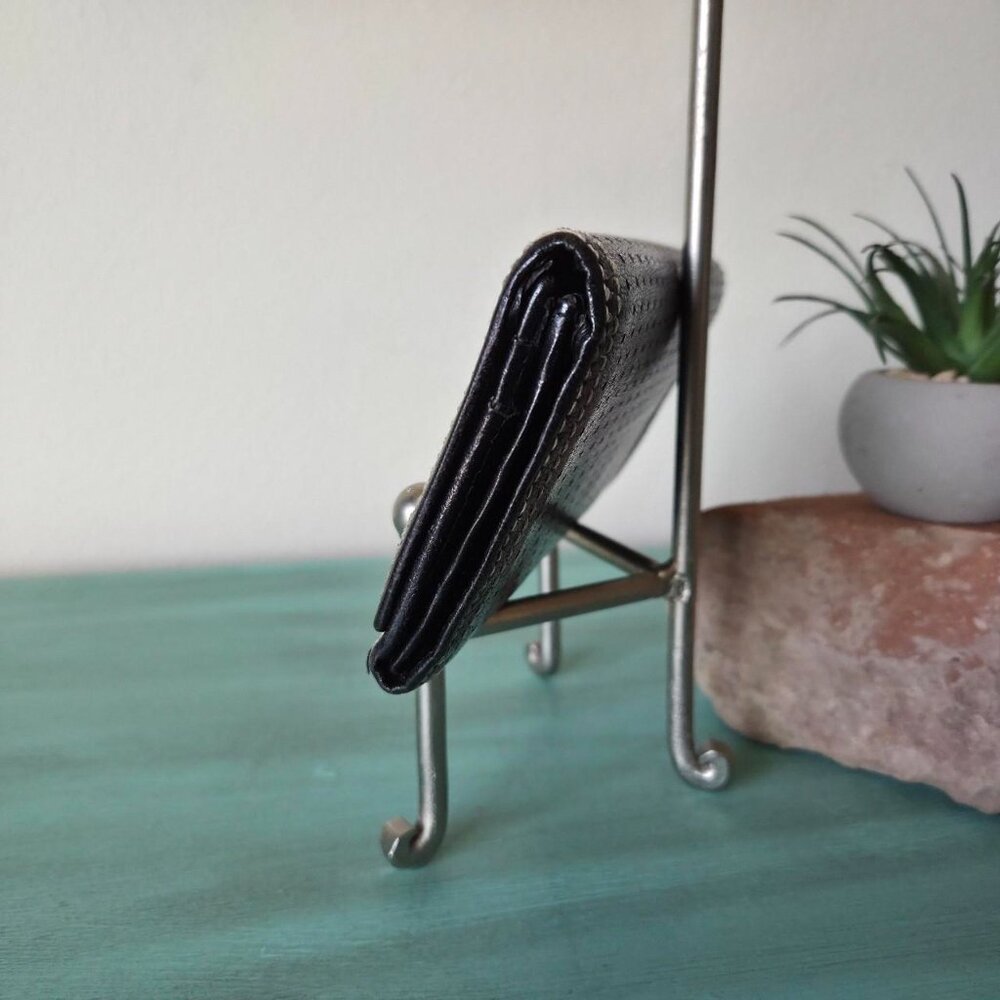 Prada black perforated leather wallet - Picture 2 of 8